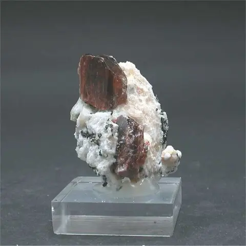 Zirkoon Kristallen op matrix - 3.5×3.5×2.5 cm - 35 g