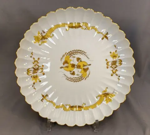 Meissen - 1 ronde waaierschaal / waaierplaat, Meissen (1) -