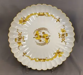 Meissen - 1 ronde waaierschaal / waaierplaat, Meissen (1) -