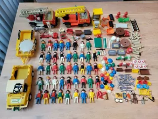 Playmobil - Vintage - 53 Klicky figuren, auto's en veel