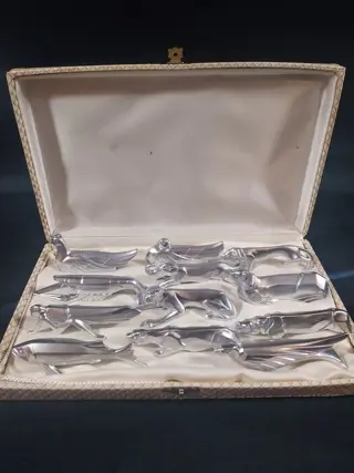 Messensteunen (12) - Art Deco - Verzilverd