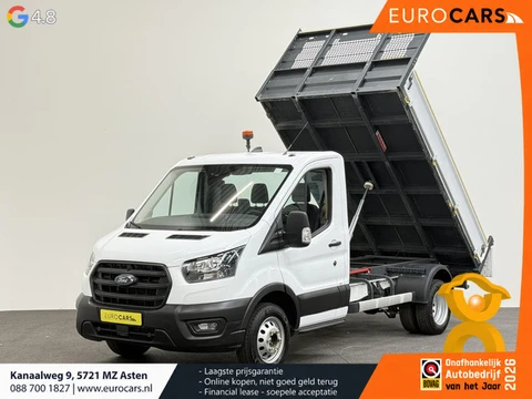 Ford Transit 350 165PK Kipper Dubbellucht 3,5t Trekhaak Camera Voorruitverwarming Airco Open Laadbak
