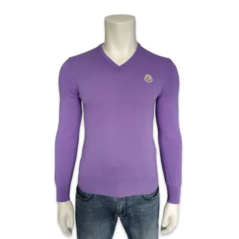 Moncler - MAGLIONE TRICOT SCOLLO A V Sweatshirt, Trui