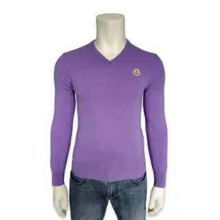 Moncler - MAGLIONE TRICOT SCOLLO A V Sweatshirt, Trui