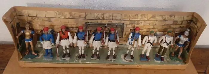 Aohna Athena Greece - Figuur/beeld 10x Soldati Greci