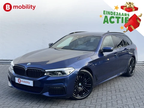 BMW 5 Serie Touring 530i High Executive M-Sport 'Mediterran Blau' Trekhaak 2.000kg | Head-Up | Harma