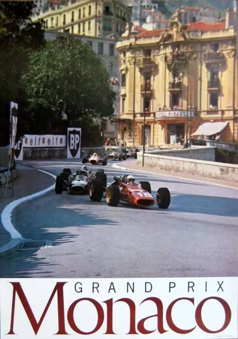 Poster/prent - Ferrari 321-F1 #18 Lorenzo Bandini Monaco