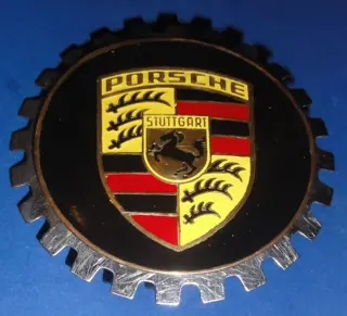 Embleem/mascotte/kenteken - Porsche Radiateur Badge - Badge
