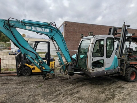 Sunward swe 70 midigraver bovenwagen