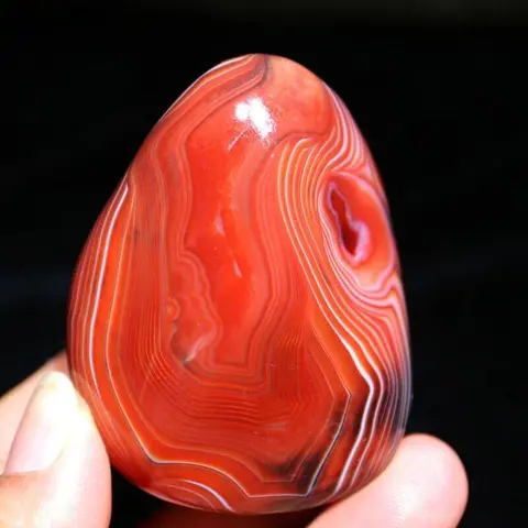 Geen reserve - Gestreepte Agaat - Gepolijste - 62×45×30 mm