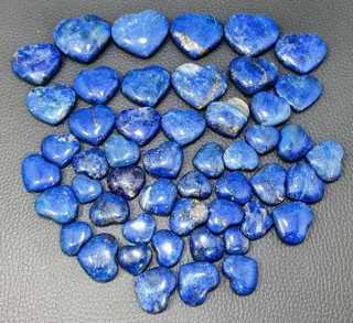 Madani Lapis Lazuli Hart - 35×27×10 mm - 519 g - (50)