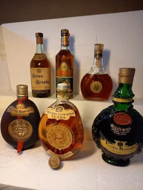 Vecchia Romagna, Medicinal Brandy Buton - b. 1950s-1980s -