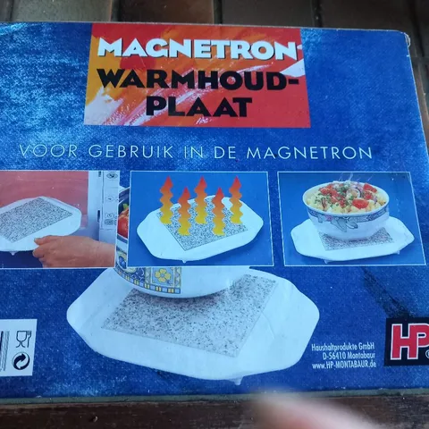 Magnetron, warmhoudplaat
