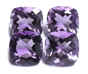 4 pcsAmethist - geen minimumprijs - 21.77 ct