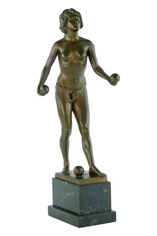 Helmuth Schievelkamp (1849-1936) - Groot bronzen sculptuur