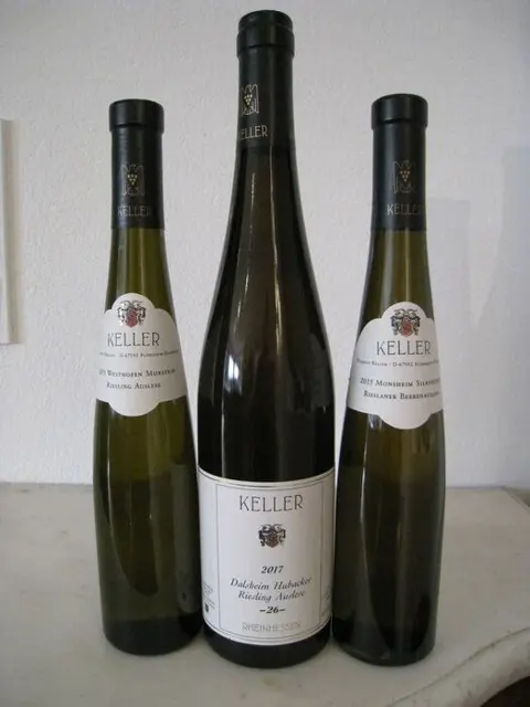 K. P. Keller Riesling; 2015 Morst. Auslese, 2017 Hubacker