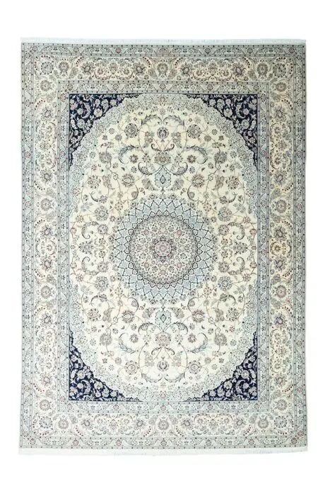 Nain 6 La Habibian - Gesigneerd Perzisch tapijt met veel