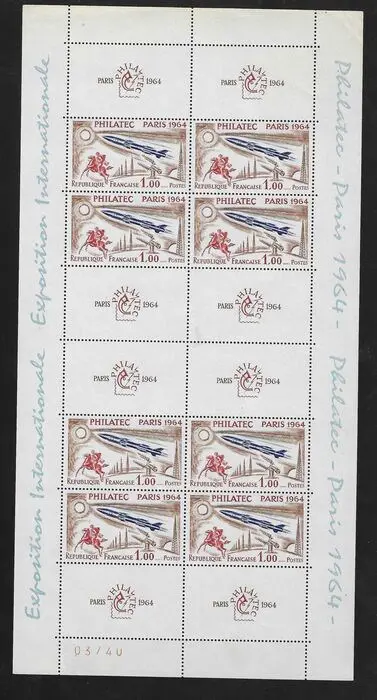 Frankrijk 1964 - Philatec - Numbered - Yvert bloc n°6b