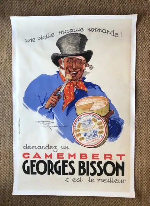 Henry Le Monnier - Publicité Camembert Georges Bisson -