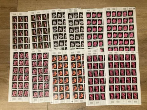 Monaco 1982 - Exotic garden plants - high facial value sheets - mint** - Yvert n°1306 à 1311 x 60 exemplaires