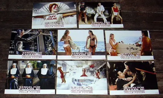 CHARLIE ' S ANGELS FULL THROTTLE lobbycard set.