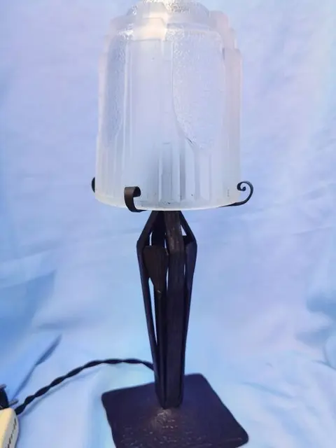 Muller Frères - Smeedijzeren tafellamp