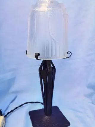 Muller Frères - Smeedijzeren tafellamp