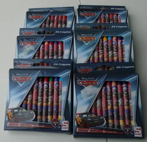 DISNEY WASKRIJT 24 STUKS CARS 6 SETS NIEUW