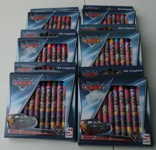 DISNEY WASKRIJT 24 STUKS CARS 6 SETS NIEUW