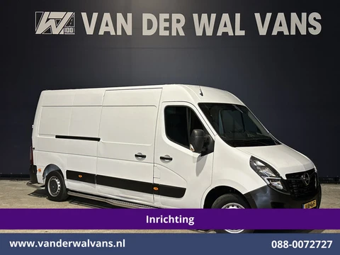 Opel Movano 2.3 Turbo 150pk L3H2 *Post NL inrichting* Airco | Camera | Cruisecontrol schappen, sideb