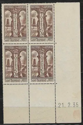 Frankrijk - Ader - block of 4 copies, dated corner - Saint-Trophime - mint** - Yvert n°302