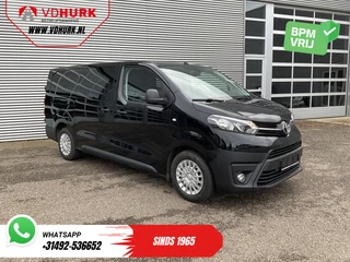 Toyota ProAce Worker 2.0 HDI 145 pk Aut. DC Dubbel Cabine Carplay/ 2x Schuifdeur/ Stoelverw./ 6Pers.