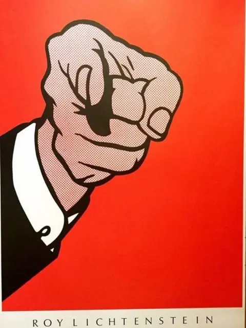 Roy Lichtenstein (after) - Finger pointing - 1989