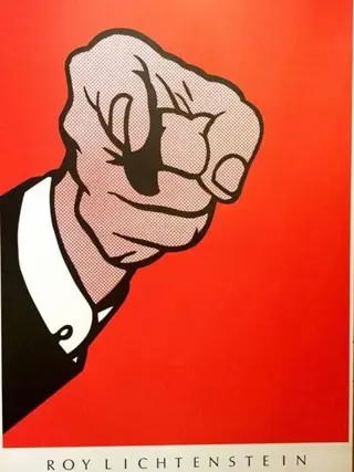 Roy Lichtenstein (after) - Finger pointing - 1989