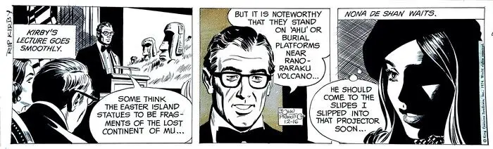 John Prentice - Rip Kirby original strip - (1974)