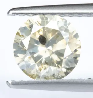 Diamant - 1.05 ct - Natural Fancy Light Yellowish Gray - I1