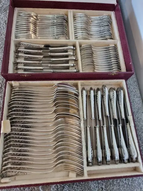 Solingen, Silber 100 - Bestek (84) - Verzilverd