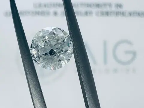 1 pcs Diamant - 1.02 ct - Briljant, Rond - G - P1