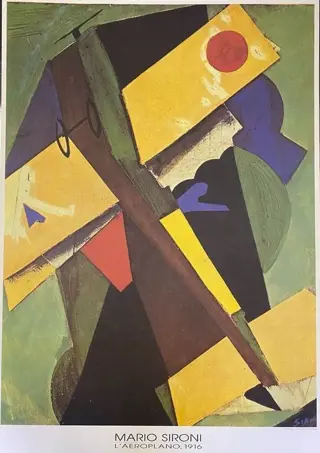 Mario Sironi - L’ aeroplano, 1916 - Jaren 1990