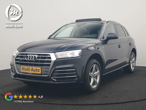 Audi Q5 50 TFSI e quattro Pro Line PHEV 300pk Dealer O.H | Trekhaak Afn. | Panodak | Sportstoelen Ve