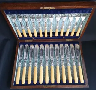 J Slate &amp; Sons - Visbestek, Visservies (24) -