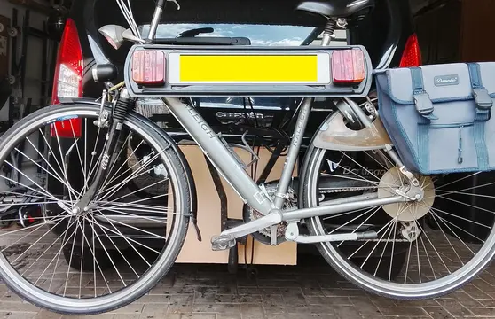 Fietsendrager met verlichting