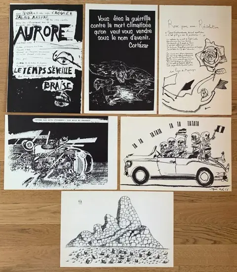 Multiple artists - Lot of 6 posters for the protests of may