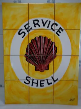 Bord - Shell azulejo tile