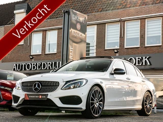 Mercedes-Benz C-Klasse 180 Business Solution AMG ORG NL PANO CAMERA LED 19 INCH LEDER DODEHOEK