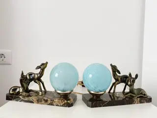 Art deco Bijzettafellampen (2)