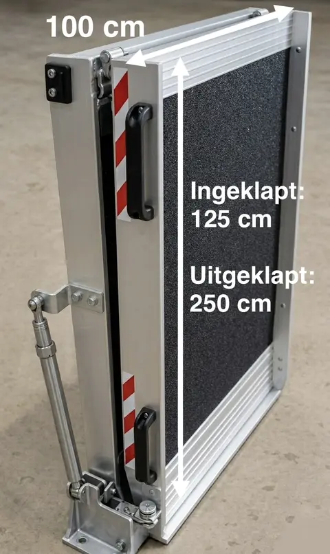Oprijplaat Altec 250x100 Rampe Scootmobiel Rolstoel