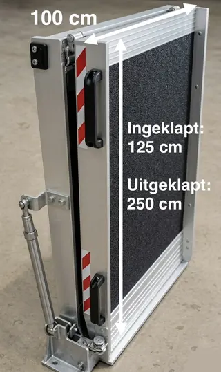 Oprijplaat Altec 250x100 Rampe Scootmobiel Rolstoel