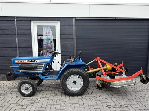 Iseki TU1400 17pk 2WD op Gazonbanden MARGE / GEEN BTW Minitractor met NL kenteken gazonbanden voorla