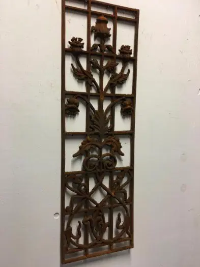 Tuindecoratie , wandornament , ijzeren bloemen